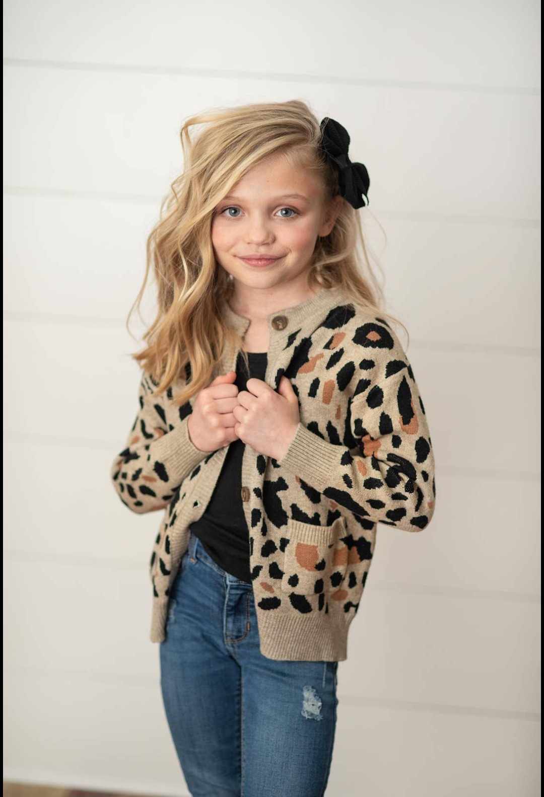 Animal Print Toddler Sweater | Ruffle Sweater | NovaBrooks Boutique