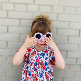 Sunnies; sunglasses for little girls, sunglasses for girls, flower sungalsses